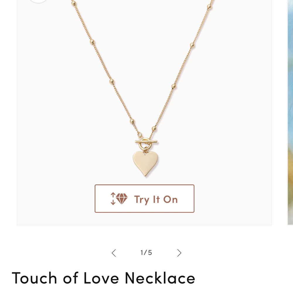 Uncommon James Touch of heart 16” necklace